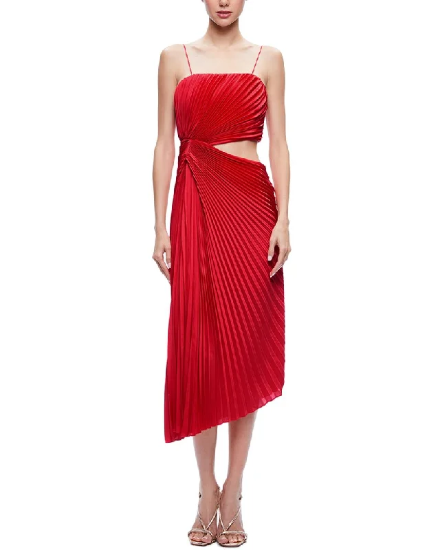 alice + olivia Fayeth Asymmetrical Dress