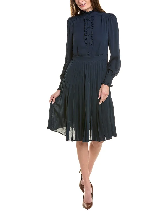 Brooks Brothers Ruffle Shirtdress