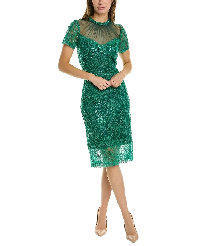 Tadashi Shoji Embroidered Sheath Dress