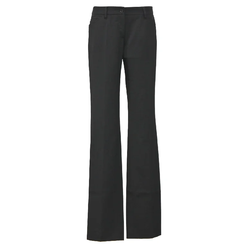 Dolce & Gabbana Trousers in Black Wool