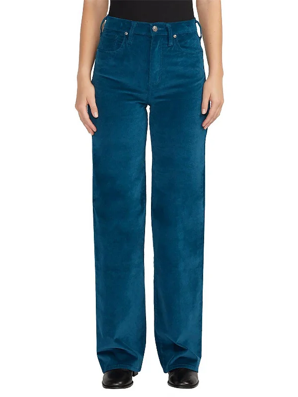 Highly Desirable Womens Corduroy High-Rise High-Waist Jeans