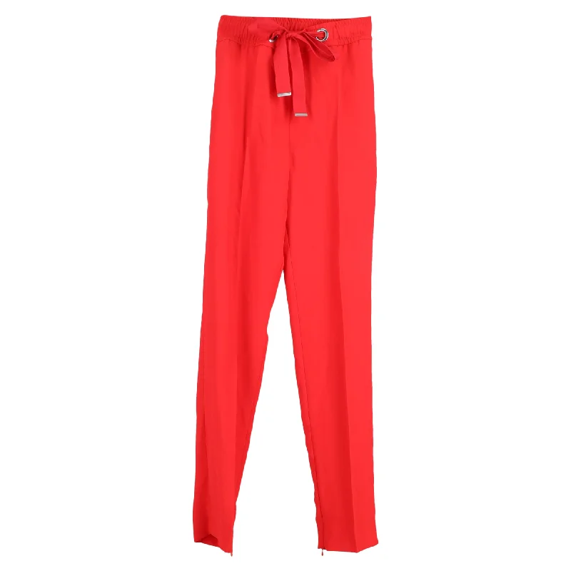 HUGO by Hugo Boss Drawstring Pants in Red Polyester